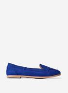 Dorothy Perkins Wide Fit Lacey Blue Loafers