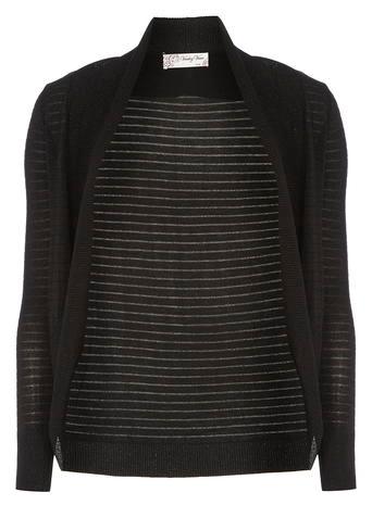 Dorothy Perkins *voulez Vouz Black Metallic Cardigan