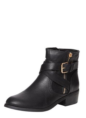 Dorothy Perkins Black 'melissa' Biker Boots