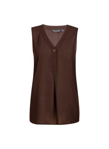 Dorothy Perkins March Chocolate Sleeveless Top