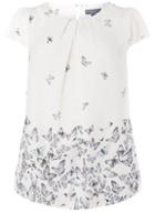 Dorothy Perkins *billie & Blossom Curve Blush Butterfly Print Shell Top