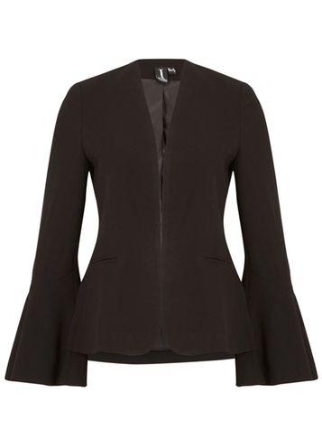Dorothy Perkins *izabel London Black Fluted Sleeve Blazer