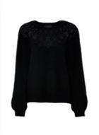 Dorothy Perkins Black Lace Yoke Jumper