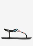 Dorothy Perkins Wide Fit Multi Coloured 'fever' Beaded Sandals