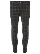 Dorothy Perkins Petite Grey Checked Trousers