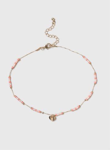 Dorothy Perkins Coral Bead Choker Necklace