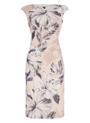 *roman Originals Pink Floral Print Dress