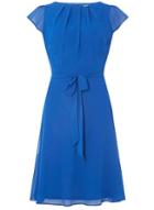 *billie & Blossom Tall Blue Pleated Skater Dress