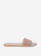 Dorothy Perkins Wide Fit Rose Gold Jewelled Sandals