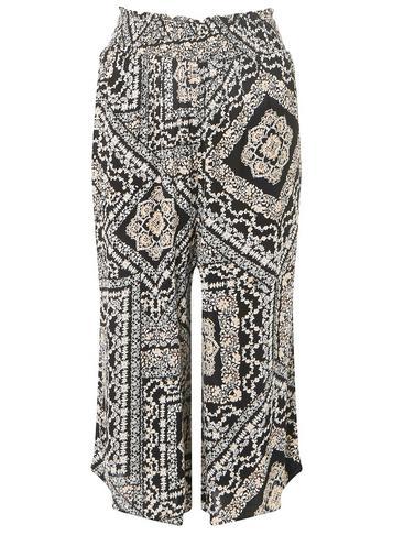 Dorothy Perkins Black Paisley Print Culotte Trousers