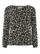 Dorothy Perkins *billie & Blossom Petite Grey Animal Print Top