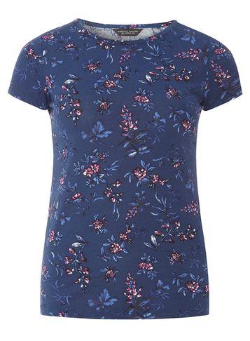Dorothy Perkins Navy Ditsy Print T-shirt