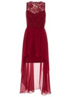 Dorothy Perkins *quiz Berry Lace Sweetheart Neck Bodycon Dress
