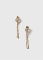 Dorothy Perkins Chain Drape Crystal Earrings