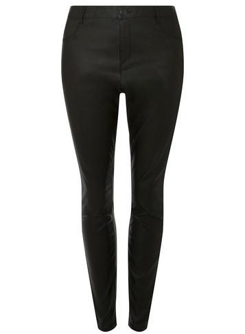 Dorothy Perkins *dp Curve Black Coated Frankie Super Skinny Jeans