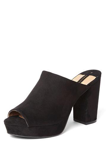 Dorothy Perkins Black 'sherry' Platform Mules