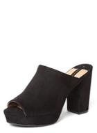 Dorothy Perkins Black 'sherry' Platform Mules
