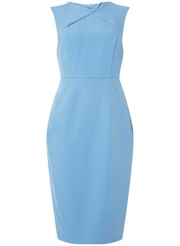 Dorothy Perkins Bluebell Fold Neck Pencil Dress