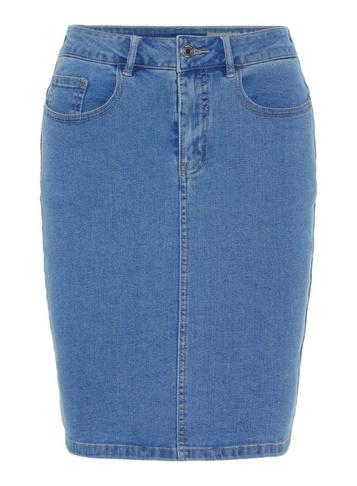 *vero Moda Navy High Waist Denim Skirt