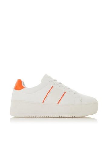 *head Over Heels By Dune White 'elian' Flat Shoes