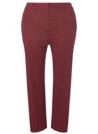 Dorothy Perkins *dp Curve Red Polka Dot Ankle Grazer Trousers