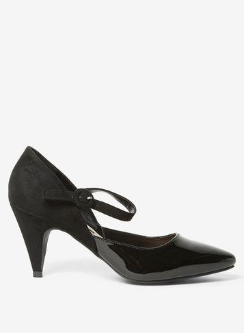 Dorothy Perkins Black 'daisy' Court Shoes