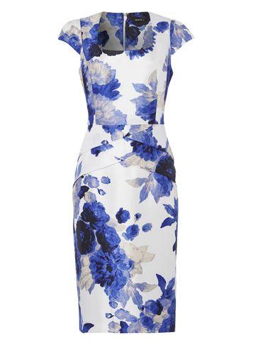 Dorothy Perkins *roman Originals Royal Blue Cross Over Waist Dress