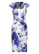 Dorothy Perkins *roman Originals Royal Blue Cross Over Waist Dress