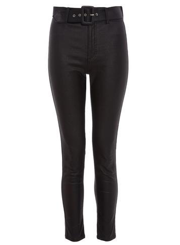 Dorothy Perkins *quiz Black Faux Leather Trousers