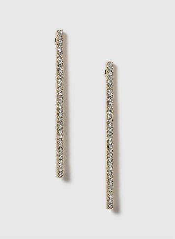 Dorothy Perkins Rhinestone Bar Earrings