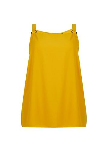 Dorothy Perkins *dp Curve Yellow Metal Tab Camisole Top