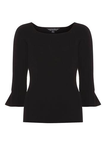 Dorothy Perkins Black Frill Sleeve Jumper