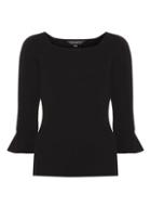 Dorothy Perkins Black Frill Sleeve Jumper