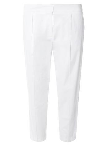 Dorothy Perkins White Cotton Peg Trousers