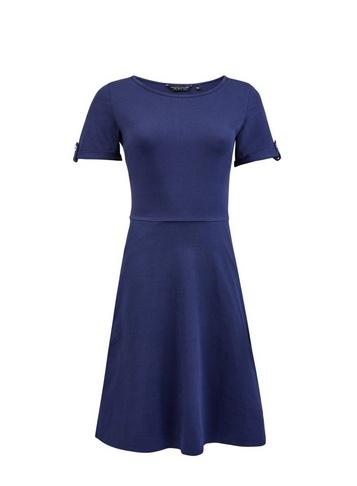 Dorothy Perkins Navy Button T-shirt Dress