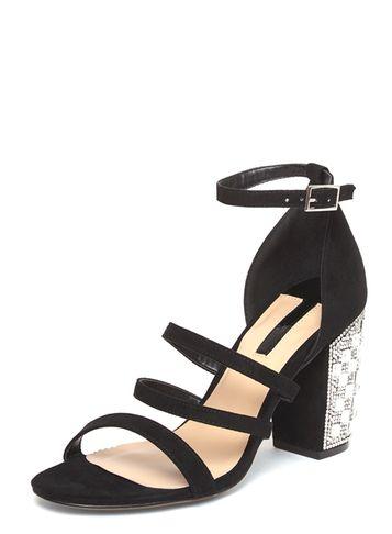 Dorothy Perkins Exclusive Black 'shadow' Embellished Sandals