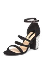 Dorothy Perkins Exclusive Black 'shadow' Embellished Sandals