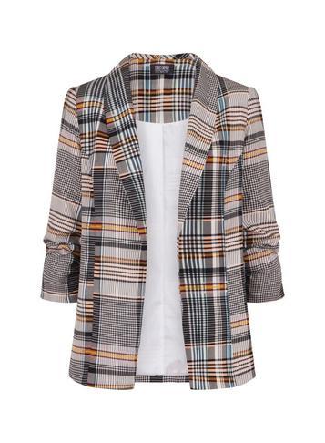 Dorothy Perkins *girls On Film Check Print Jacket