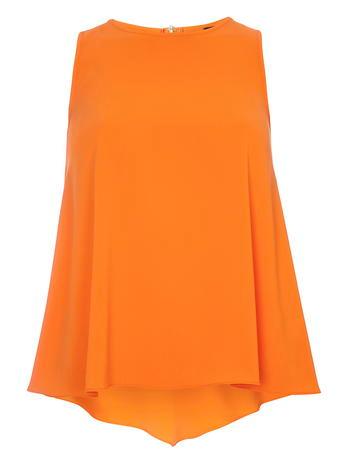 Dorothy Perkins Orange Textured Sleeveless Top