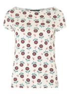 Dorothy Perkins Ivory And Nude Floral Tee