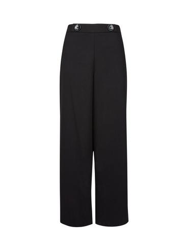 Dorothy Perkins Petite Black Wide Leg Trousers