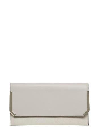 Dorothy Perkins Grey Angle Bar Clutch Bag