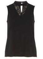 Dorothy Perkins *vero Moda Black Lace Detail Choker Top