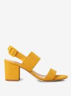Dorothy Perkins Mustard 'sadie' Block Heel Sandals