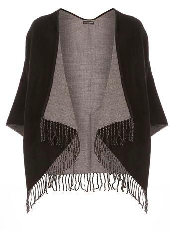 Dorothy Perkins Black And Grey Cape