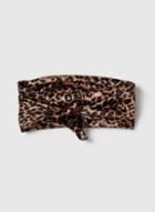 Dorothy Perkins Brown Leopard Print Tie Up Head Band