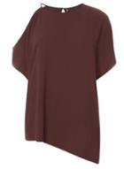 Dorothy Perkins *only Wine Cold Shoulder Blouse