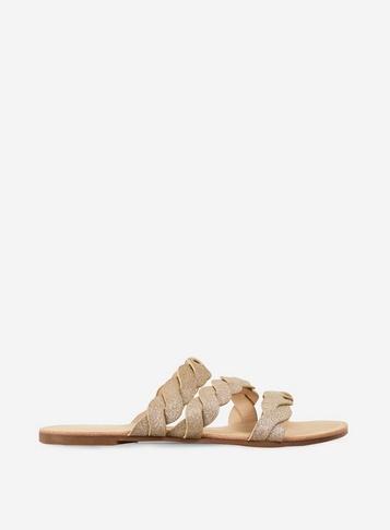 Dorothy Perkins Gold Flora Sandals