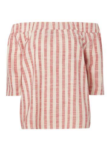 Dorothy Perkins *vero Moda Coral Stripe Bardot Top