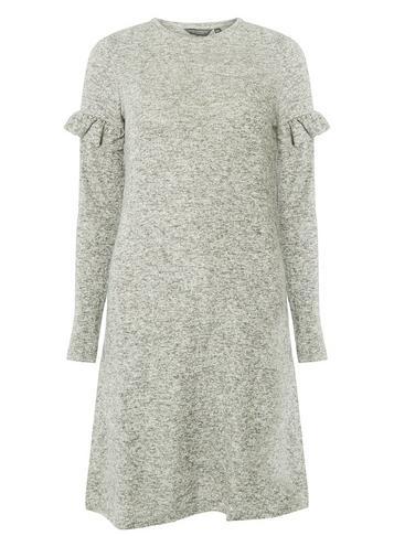 Dorothy Perkins *tall Grey Brushed Shift Dress